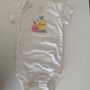 Carters Pear Onesie 12 months
